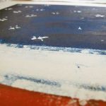 American Flag Monotype | Claire Dunaway Studios