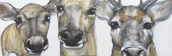 Deer painting - Claire Dunaway