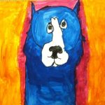 Blue Dog expressionist portraits